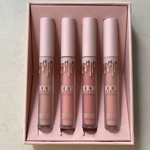 Kylie cosmetics KKW creme liquid lipstick set of four nudes